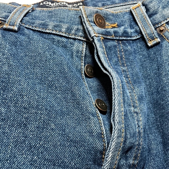 LONDONJEAN 100% Cotton Boot Cut Button Fly 5 Pocket Jeans MADE IN USA Sz 14 - Picture 9 of 10